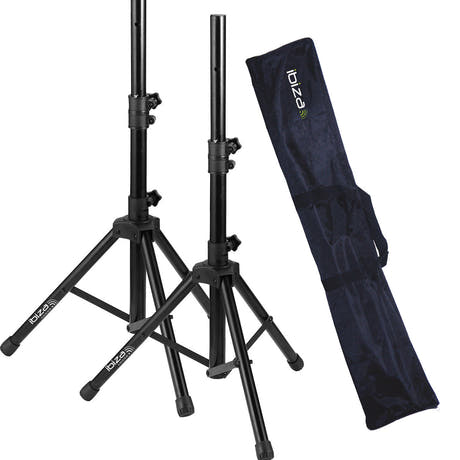 Ibiza - Lautsprecherständer mit Tasche Bundle (30kg, 1,20m)