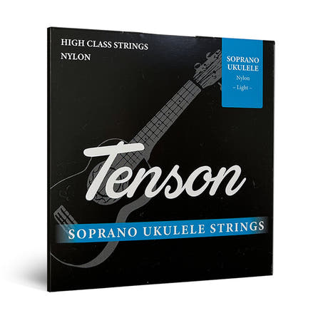 Tenson ukulele-saiten aus schwarzem Nylon, Sopran und Konzert
