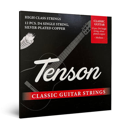 Tenson Nylon D-Saite für klassische gitarren, Normal Tension, 12 Stück