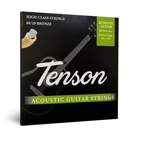 Tenson Bronze 80/20 Westerngitarrensaiten .011-.052, Custom Light