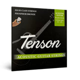 Tenson Phosphor Bronze Westerngitarrensaiten .011-.052, Custom Light