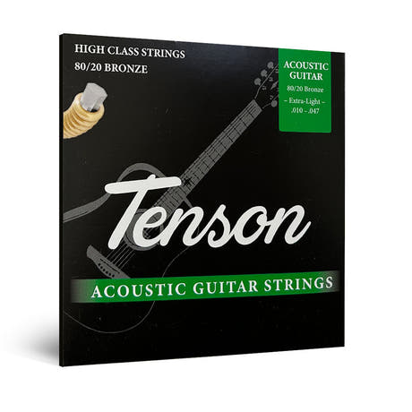 Tenson Bronze 80/20 Westerngitarrensaiten .010-.047, Extra Light