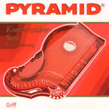 Pyramid 586.100 Satz Griffbrettsaiten für Zither mit Tonabnehmer, rund, Nickel