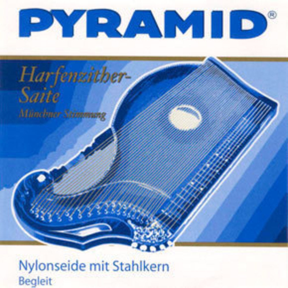 Pyramid 604/42 saitensatz für Harfenzither, 42 Saiten, Nylon