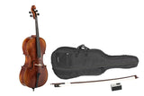 GEWA Sonata Europa Deluxe cello 4/4, eingerichtet, Massaranduba-Bogen, Tasche