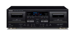 TEAC W-1200 Doppel-Kassettenspieler (Schwarz)