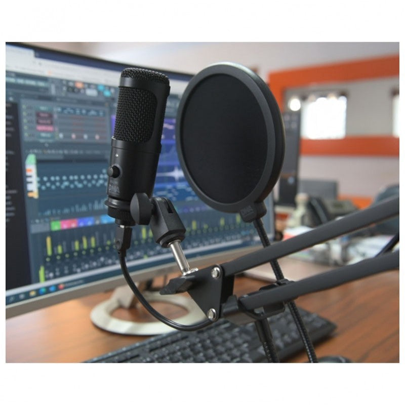 DNA CM USB KIT Kondensator USB Mikrofon Schwenkarm Popfilter Kabelset