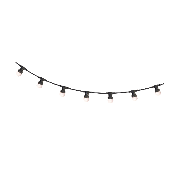 10 m lange LED-Lichtkette Weiß