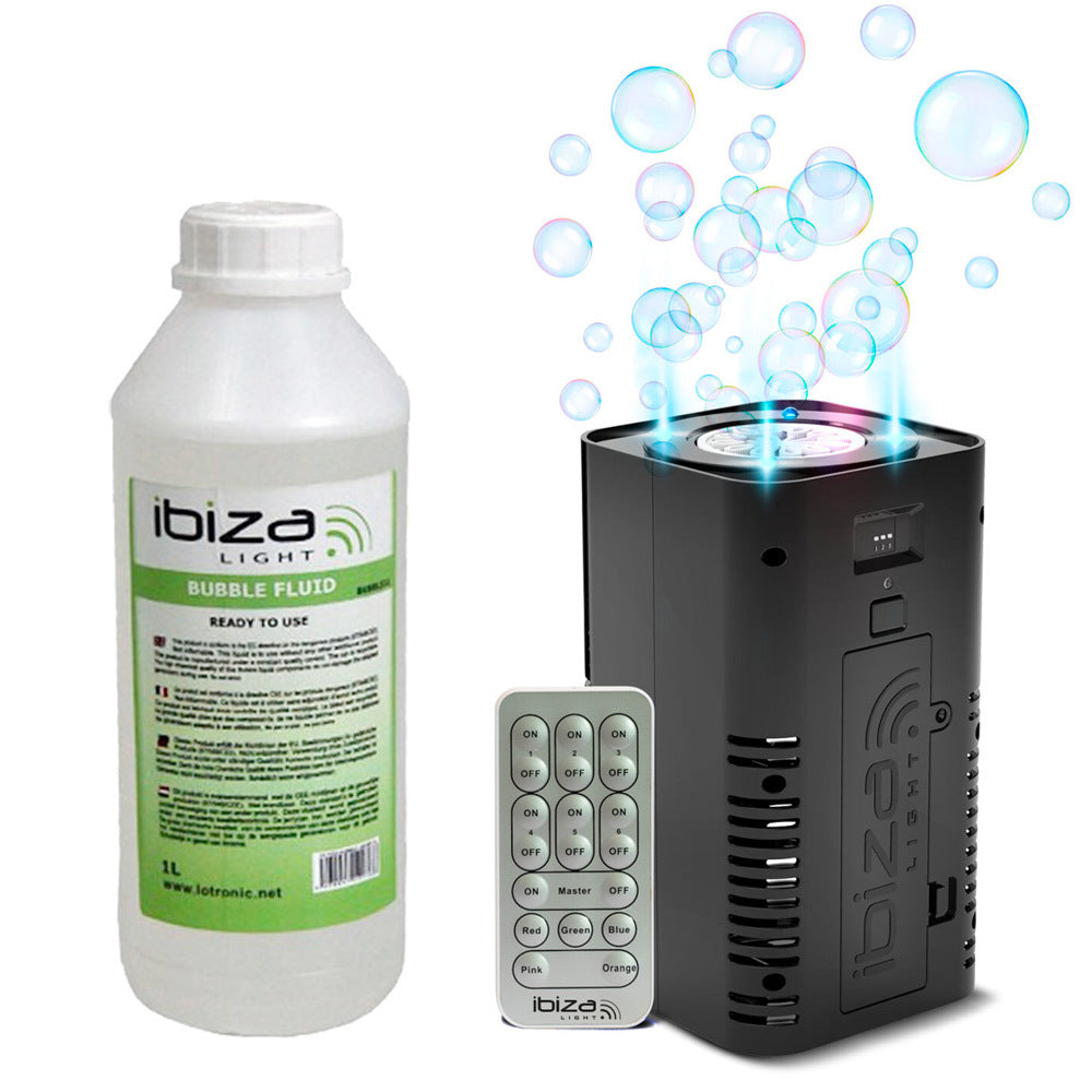 Ibiza LED-Batteriebetriebene Seifenblasenmaschine/Flüssigkeit
