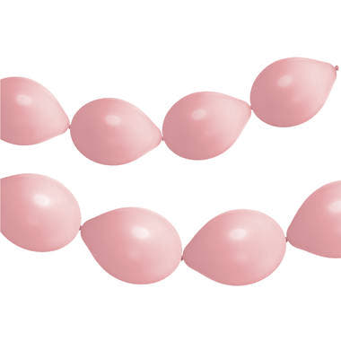 Link Ballons für Girlanden 8 Stk. (Matt Pulver Pink, 33cm)