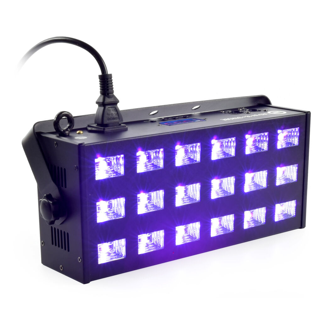 LIGHT4ME LED UV 18x3W Scheinwerfer + strobe DMX