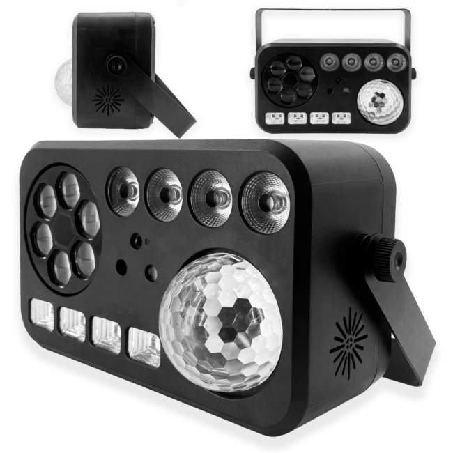 LIGHT4ME PARTY V Multi-Effekt LED-Licht RGBW-UV 6