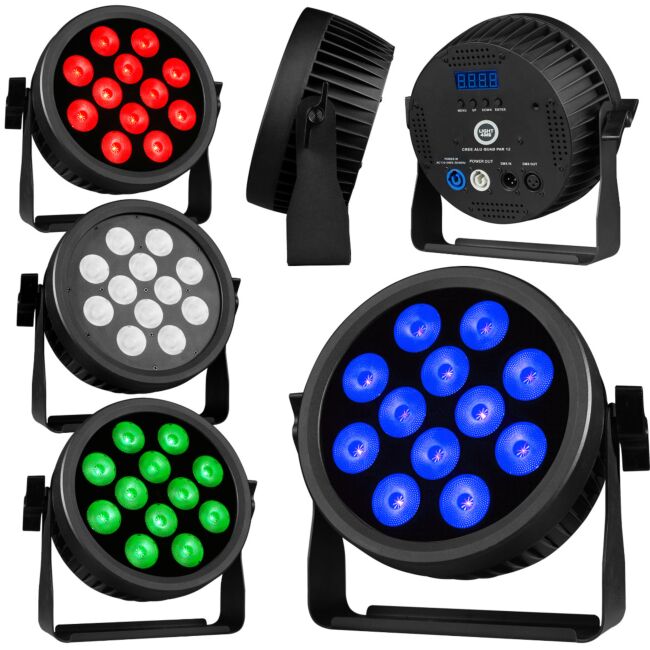 Light4Me Cree Alu Quad PAR 12 LED PAR-Scheinwerfer 12x12W RGBW
