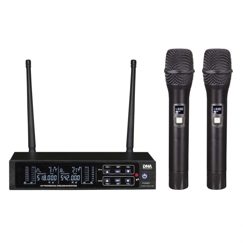 DNA STAGE VOCAL SET doppeltes drahtloses Handmikrofonsystem