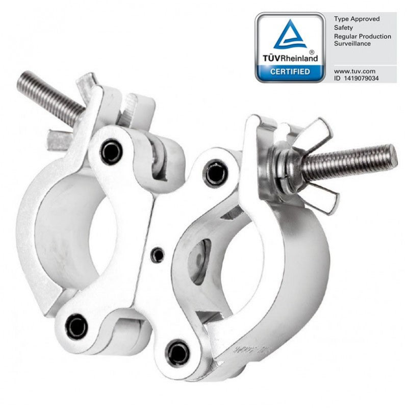 Doppelter Clamp, silber (50mm 150kg)