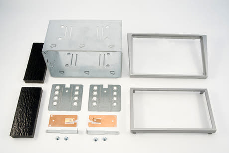 2-DIN Rahmen für Opel (Silber)