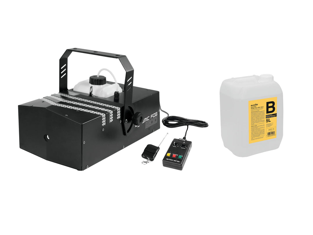 EUROLITE Set Dynamic Fog 1200 + Nebelfluid -B2D- 5l