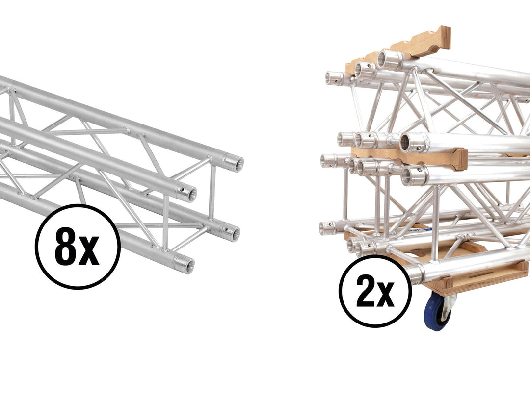 ALUTRUSS Set QUADLOCK QL-ET34-2000 + Truss-Transportbrett