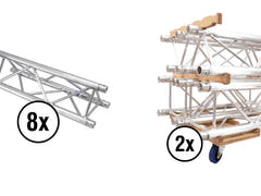ALUTRUSS Set TRILOCK 6082-2000 + Truss-Transportbrett-Kombi