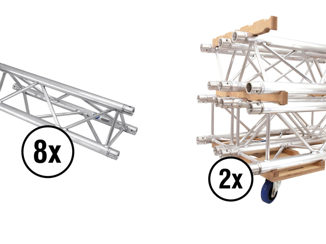 ALUTRUSS Set TRILOCK 6082-2000 + Truss-Transportbrett-Kombi