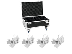 EUROLITE Set 4x LED THA-40PC wh + Koffer