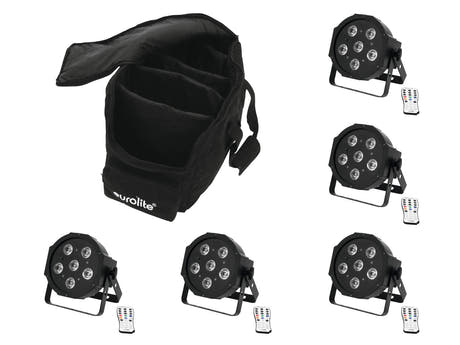 EUROLITE Set 5x LED SLS-603 + Softbag