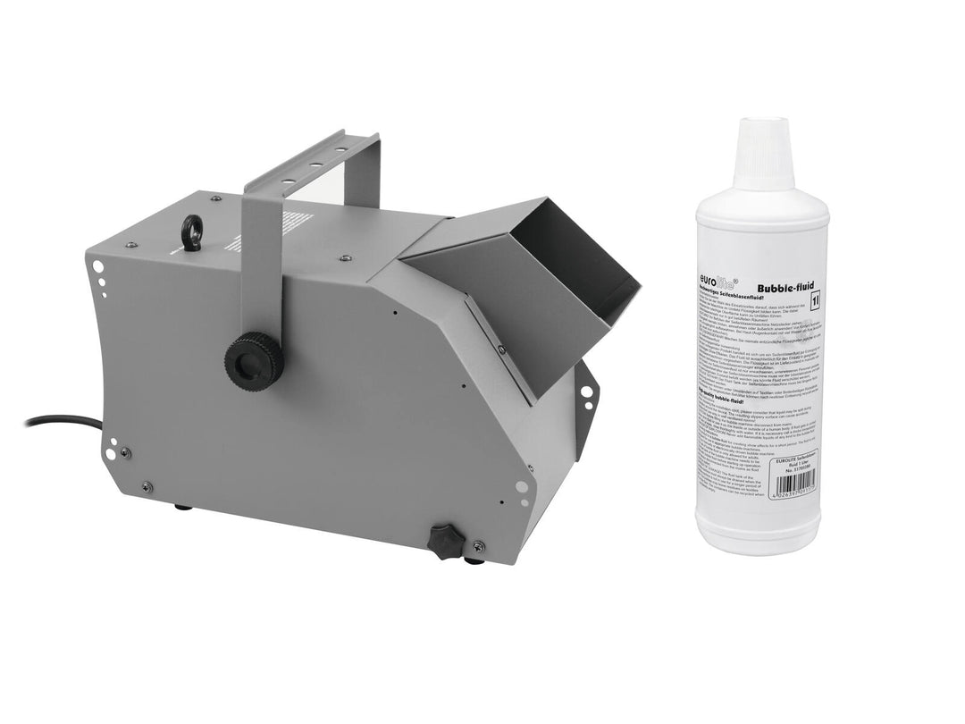 EUROLITE Set BW-100 Seifenblasenmaschine + Seifenblasenflüssigkeit 1l