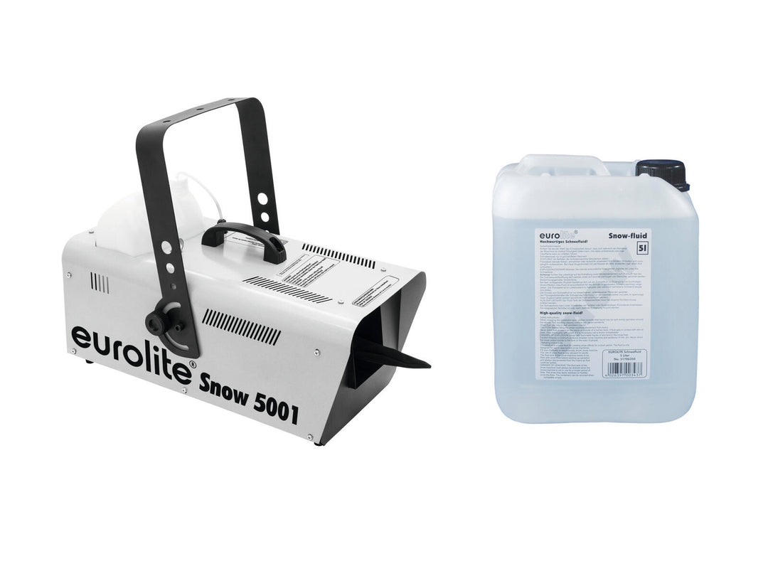 EUROLITE Set Snow 5001 Schneemaschine + Snow Fluid 5l