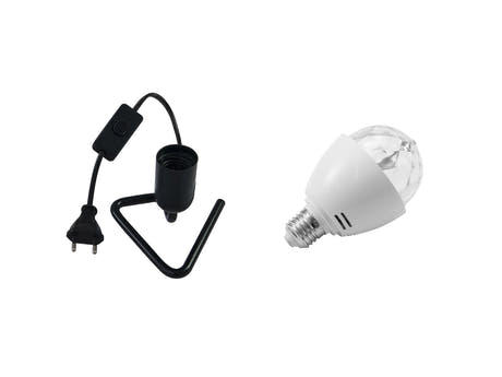 EUROLITE Set LED BC-1 RGB + Dreiecksbasis schwarz