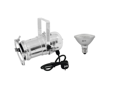 EUROLITE Set PAR-30 Spot silber + PAR-30 230V SMD 11W E-27 LED 3000K