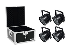 EUROLITE Set 4x LED PAR-56 QCL Short bk + EPS-Koffer
