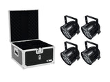 EUROLITE Set 4x LED PAR-56 QCL Short bk + EPS Case