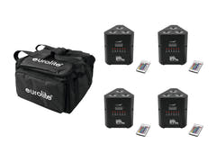 EUROLITE Set 4x AKKU TL-3 QuickDMX + Softtasche