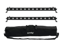 EUROLITE Set 2x LED BAR-12 QCL RGBW + Softbag