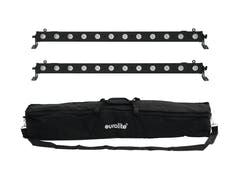 EUROLITE Set 2x LED BAR-12 QCL RGBA + Softtasche