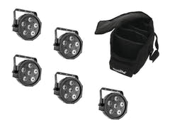 EUROLITE Set 5x LED SLS-6 TCL Spot + Softbag