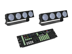 EUROLITE Set 2x LED CBB-4 + DMX LED-Farbcontroller Color Chief