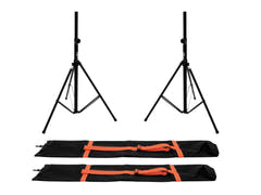 OMNITRONIC Set 2x BS-2 EU Lautsprecherständer + 2x Transporttasche