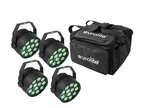 EUROLITE Set 4x LED PARty TCL Spot + Softtasche