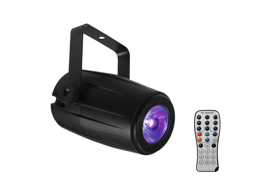 EUROLITE Spiegelkugel 20cm mit Motor + LED PST-5 QCL Spot bk
