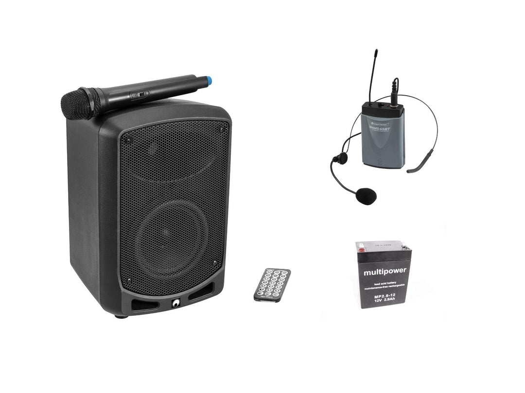 OMNITRONIC Set WAMS-65BT + Bodypack-Sender inkl. headset + Batterie