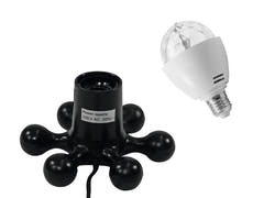 EUROLITE Set LED BC-1 RGB + Hexopus Base schwarz