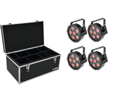 EUROLITE Set 4x LED SLS-6 TCL Spot + Koffer TDV-1