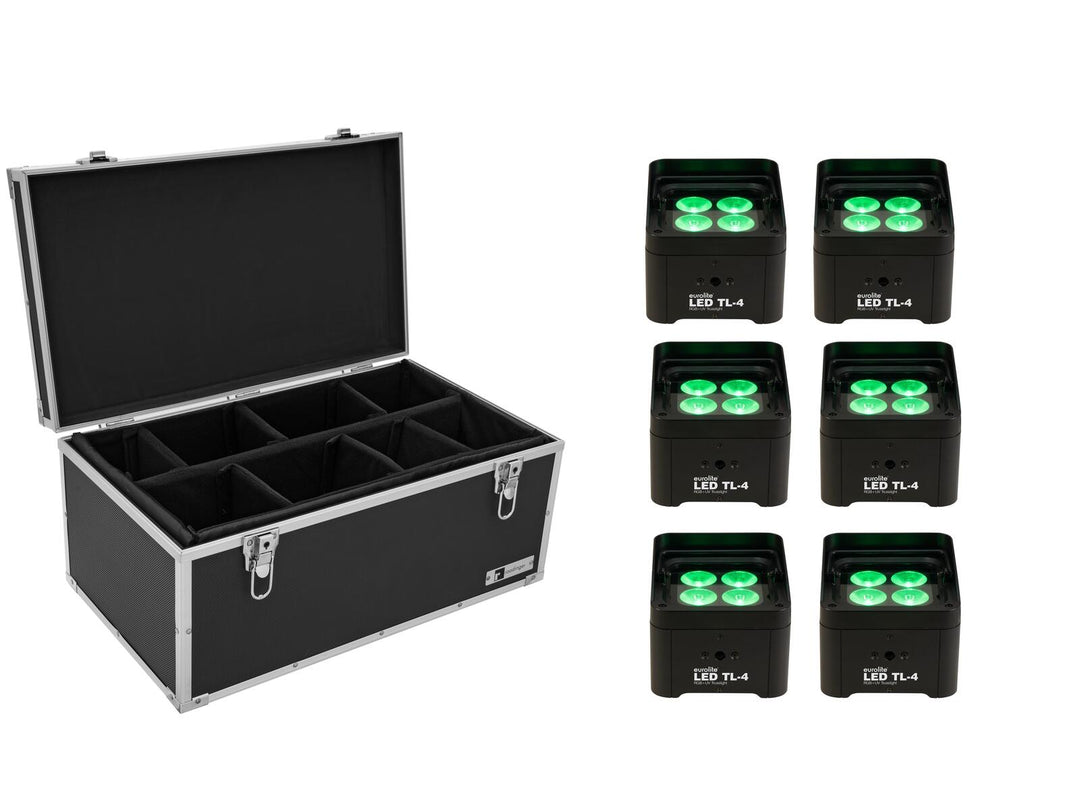 EUROLITE Set 6x LED TL-4 Trusslight + Koffer