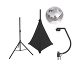 EUROLITE Set Spiegelkugel 30cm mit Ständer und schwarzem Stativ-cover