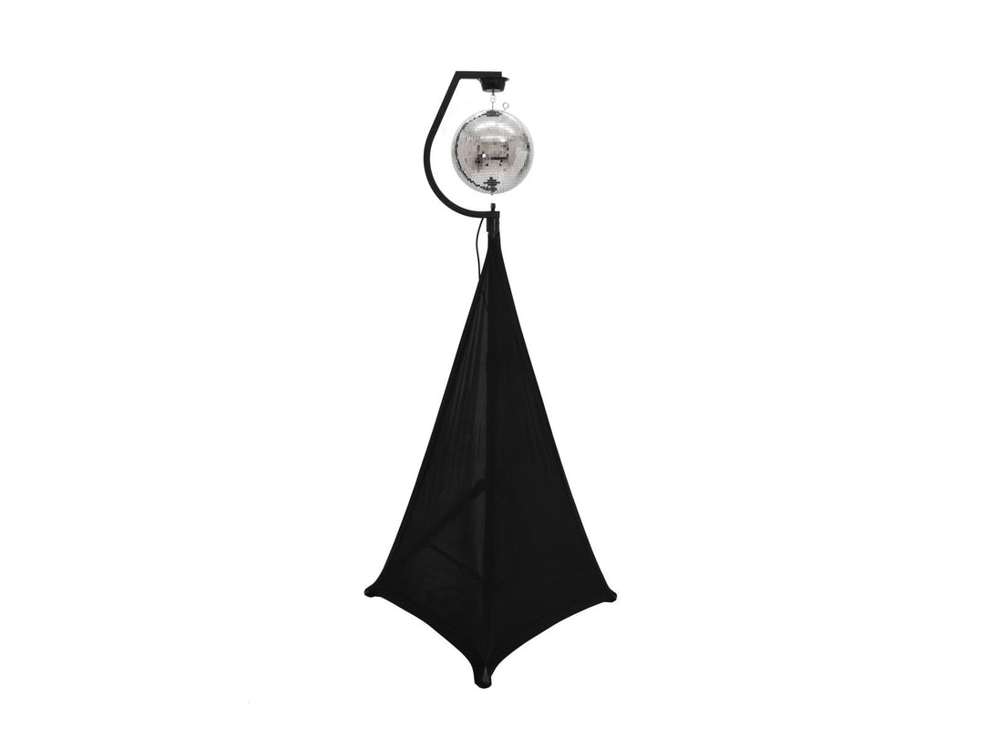 EUROLITE Set Spiegelkugel 30cm mit Ständer und schwarzem Stativ-cover