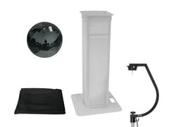EUROLITE Set Mirror ball 30cm black with stage Ständer variable + Cover black