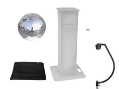 EUROLITE Set Spiegelkugel 50cm mit variablem Stage Stand + Cover schwarz