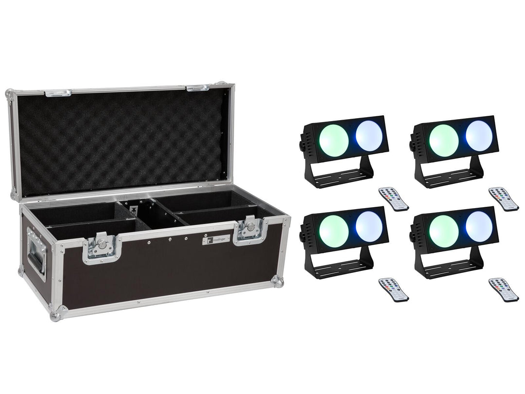 EUROLITE Set 4x LED CBB-2 COB RGB Bar + Koffer