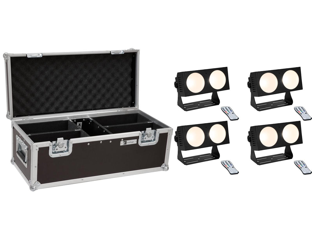 EUROLITE Set 4x LED CBB-2 COB WW Bar + Koffer